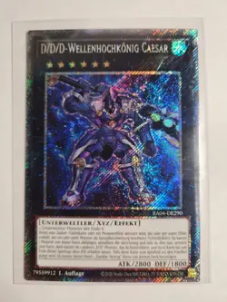 Yu-Gi-Oh! D/D/D-Wellenhochkonig Caesar • RA04-DE290 • Plantinum Secret Rare • NM - Image 3