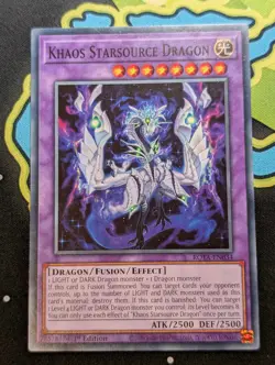 Khaos Starsource Dragon ROTA-EN034 1st Edition YuGiOh TCG Card - Image 1