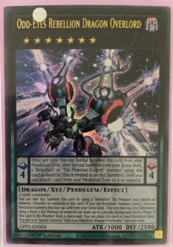 YuGiOh Odd-Eyes Rebellion Dragon Overlord Ultra Rare 1st Ed GFP2-EN004 - Image 1