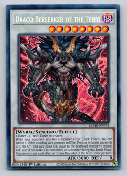 Draco Berserker of the Tenyi - BLMR-EN074 - Secret Rare - 1st Edition - Yugioh - Image 1