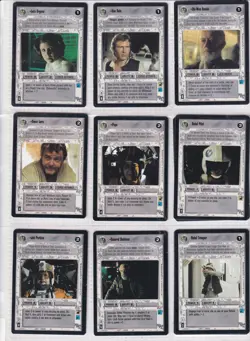 Star Wars CCG 250+ cards Leia, Obi Wan Kenobe, Han Solo, Millenium Falcon - Image 3