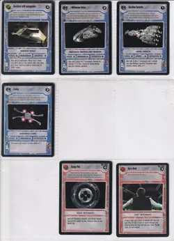 Star Wars CCG 250+ cards Leia, Obi Wan Kenobe, Han Solo, Millenium Falcon - Image 4