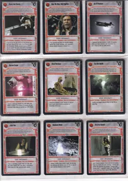Star Wars CCG 250+ cards Leia, Obi Wan Kenobe, Han Solo, Millenium Falcon - Image 5