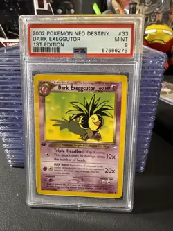 Pokemon TCG Dark Exeggutor Card 33/105 Neo Destiny 2002 1st Edition - Image 1