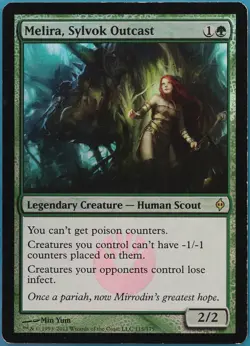 Melira, Sylvok Outcast FOIL New Phyrexia PLD Green Rare CARD (419768) ABUGames - Image 1