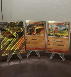 151 Kanto Starter Trio (9) Card Lot - And Alakazam And Dragonite Lines - Image 1