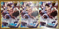 One Piece Luffy English Playset OP11-118 Fist Of Divine Speed SEC 3 Card Set - Image 1