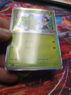 Pokemon TCG Sprigatito Black Star Horizons Promo Holo Card 191 - Image 2