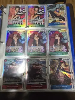 One Piece CCG Binder Collection lot all Srs and Don Cards 200 plus cards Read - Image 2