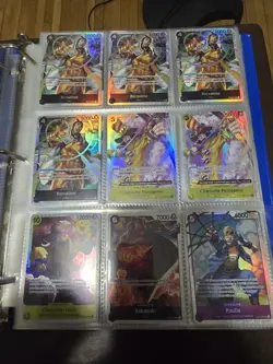 One Piece CCG Binder Collection lot all Srs and Don Cards 200 plus cards Read - Image 5