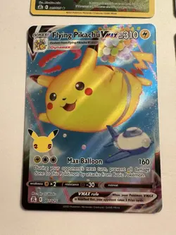Surfing Pikachu/Vmax, Pikachu & Flying Pikachu Vmax 4 Card Set Pokemon - Image 3