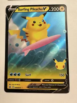 Surfing Pikachu/Vmax, Pikachu & Flying Pikachu Vmax 4 Card Set Pokemon - Image 4