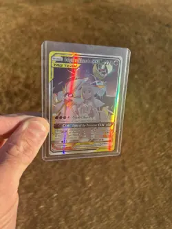 Pokemon TCG Solgaleo & Lunala GX Full Art Holo Card 216/236 Sm-Cosmic Eclipse - Image 1