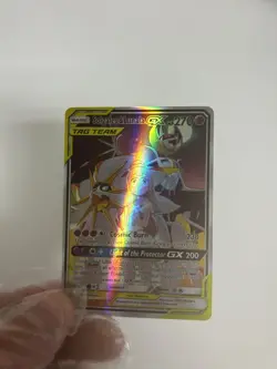 Pokemon TCG Solgaleo & Lunala GX Full Art Holo Card 216/236 Sm-Cosmic Eclipse - Image 2