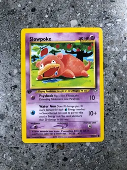 Pokemon TCG Cards 1st Edition Slowpoke 73/111 Neo Genesis NM - Image 1