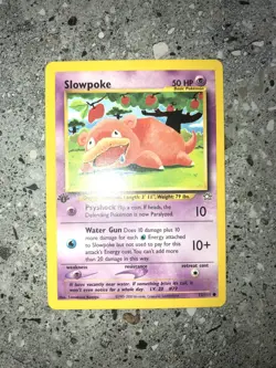 Pokemon TCG Cards 1st Edition Slowpoke 73/111 Neo Genesis NM - Image 3