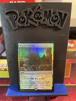 MTG Wooded Bastion Foil Rare Land 332/332 Double Masters NM - Image 1