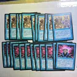 MTG lot of 24 Ice Age Brainstorm and Portent (12 ea) Most M/NM 1995 - Image 1
