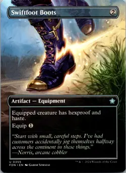 MTG - Swiftfoot Boots (Borderless) (355) - FDN - regular - Image 1