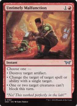 MTG - Untimely Malfunction - Duskmourn: House of Horror - Image 1