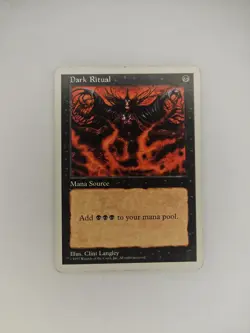 Dark Ritual Fifth Edition MTG 5th Lightly Played Magic The Gathering LP White - Image 1