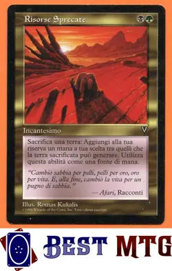 Magic The Gathering MTG Squandered Resources 137 #D Italian Visions - Image 1