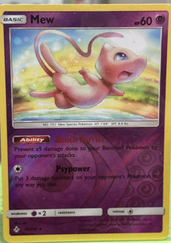 Pokemon TCG Mew Unbroken Bonds Reverse Holo Rare Card 76/214 - Image 1