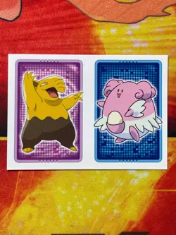 Pokemon Merlin Topps Ultimate Stickers 2005 Drowzee #96 Blissey #242 - Image 1