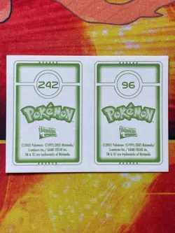 Pokemon Merlin Topps Ultimate Stickers 2005 Drowzee #96 Blissey #242 - Image 2