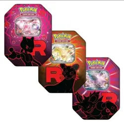 Pokemon TCG Team Rocket Sealed Tins - Full Art Set of 3 - Image 1