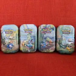 Pokemon TCG Celebrations 25th Anniversary Mini Tin Pack Sealed 4x Tins / Designs - Image 1