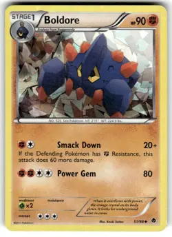 Pokemon Blister Exclusives #051/098 Boldore - 51/98 (Cracked Ice Holo) Promo - Image 1