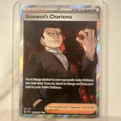 Giovanni’s Charisma 197/165 Full Art Secret Rare - Mint - Pokemon TCG - Image 1