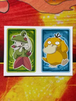 Pokemon Merlin Topps Ultimate Stickers 2005 Psyduck #54 Breloom #286 - Image 1