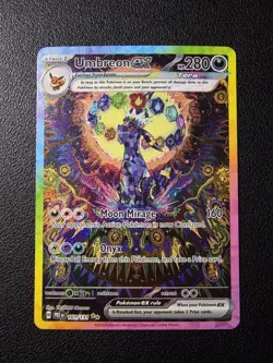 2025 Pokemon Prismatic Evolutions Umbreon ex Special Illustration Rare #161/131 - Image 1