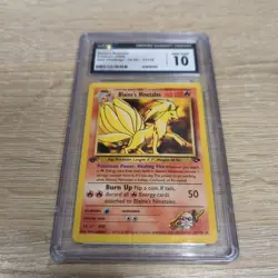 2000 Pokemon Gym Challenge Blaine's Ninetales 1st Edition #21 CGC 10 - Image 1