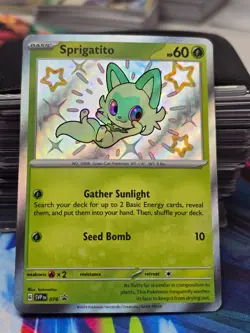 1x Pokemon Sprigatito SVP 076 Black Star Promo Holo NM/M - Image 1