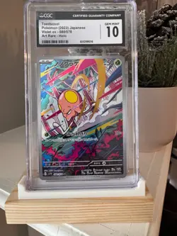 Toedscool 080/078 Art Rare CGC 10 Pokemon TCG 2023 Japanese Violet Ex - Image 1
