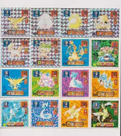 Pokemon Sticker Collection (22) Charizard Venusaur Zapdos Holo Amada 1996-1997 - Image 1