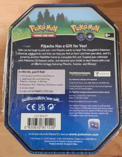 New Pokemon GO Gift Tin Pikachu Factory Sealed!! Pokemon TCG Collectible - Image 2