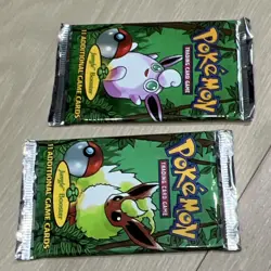 Wizards of the Coast Pokemon Jungle Booster Packs Eevee Wigglytuff Sealed 2x - Image 2