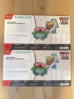 TWO Pokemon TCG Scarlet and Violet 151 Blooming Waters Premium Collection Sealed - Image 2