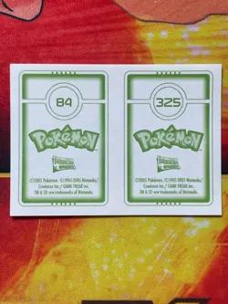 Pokemon Merlin Topps Ultimate Stickers 2005 Doduo #84 Spoink #325 - Image 2