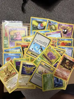 POKEMON TCG FOSSIL SET & 1st BUNDLE BULK RARE COMMON UNCOMMON NONHOLO LOT - MP - Image 1