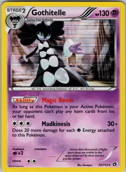 Gothitelle 72/113 Legendary Treasures Holo Pokemon TCG NM - Image 1