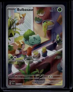 Pokemon TCG Bulbasaur 143/142 Stellar Crown Illustration Rare NM - Image 1