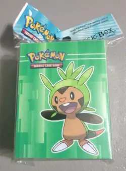 Ultra Pro Pokemon Chespin Deck Box Grass Green NEW Sealed - Image 1