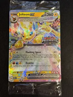 Pokemon Prismatic Evolutions Jolteon ex 030/131 Surprise Box Stamped Sealed - Image 1