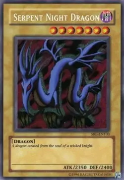 Serpent Night Dragon - SRL-EN103 - Secret Rare - Unlimited Edition LP Yugioh Spe - Image 1