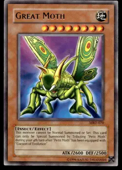 Yu-Gi-Oh TCG Metal Raiders #MRD-070 Great Moth Rare NM - Image 1